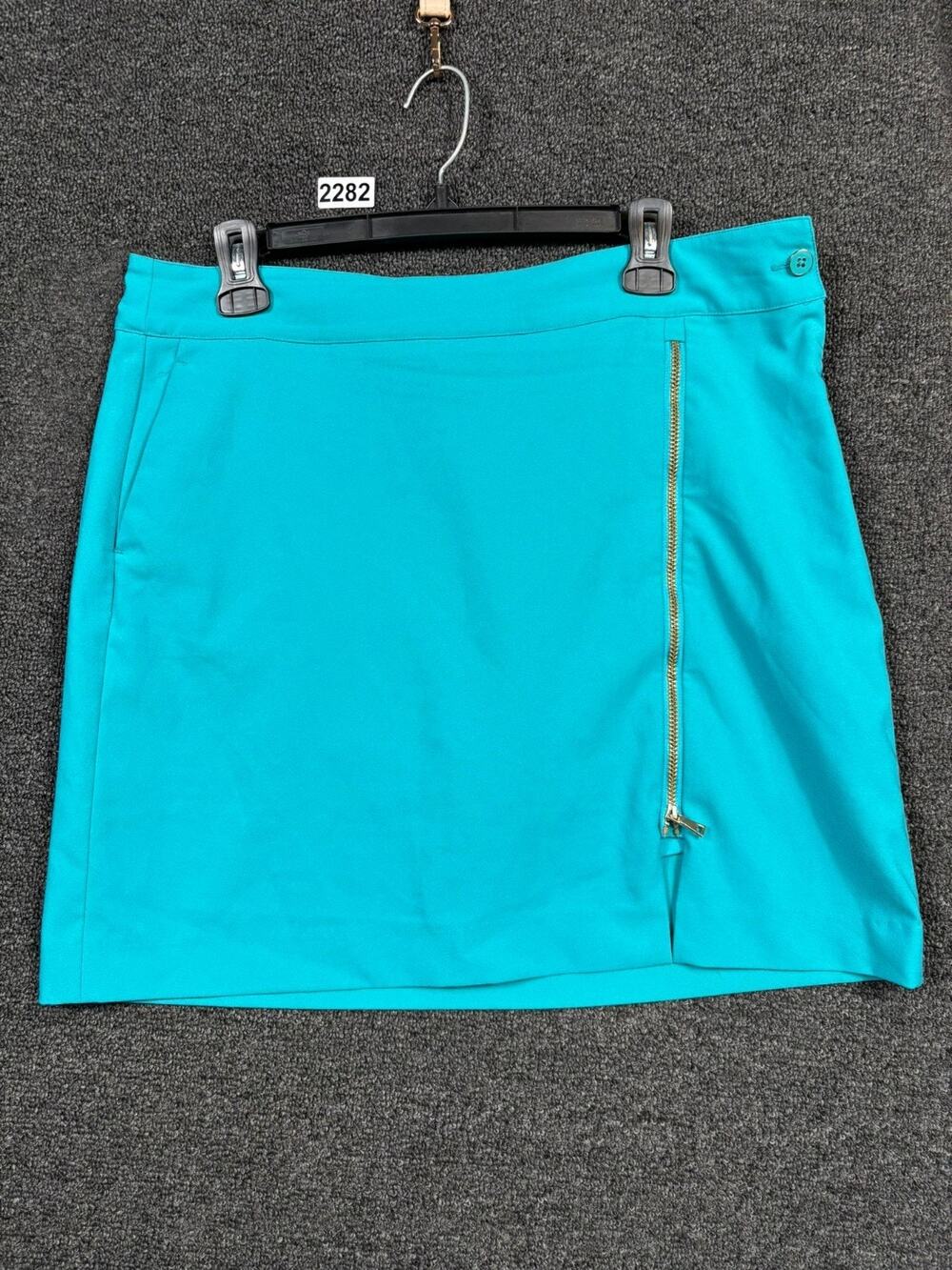 EP Pro Golf Mini Skort Womens Size 10 Teal Crush Zipper Front Detail Athleisure